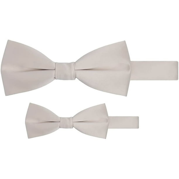 Spring Notion Boys Solid Color Microfiber Pre-Tied Bow Tie